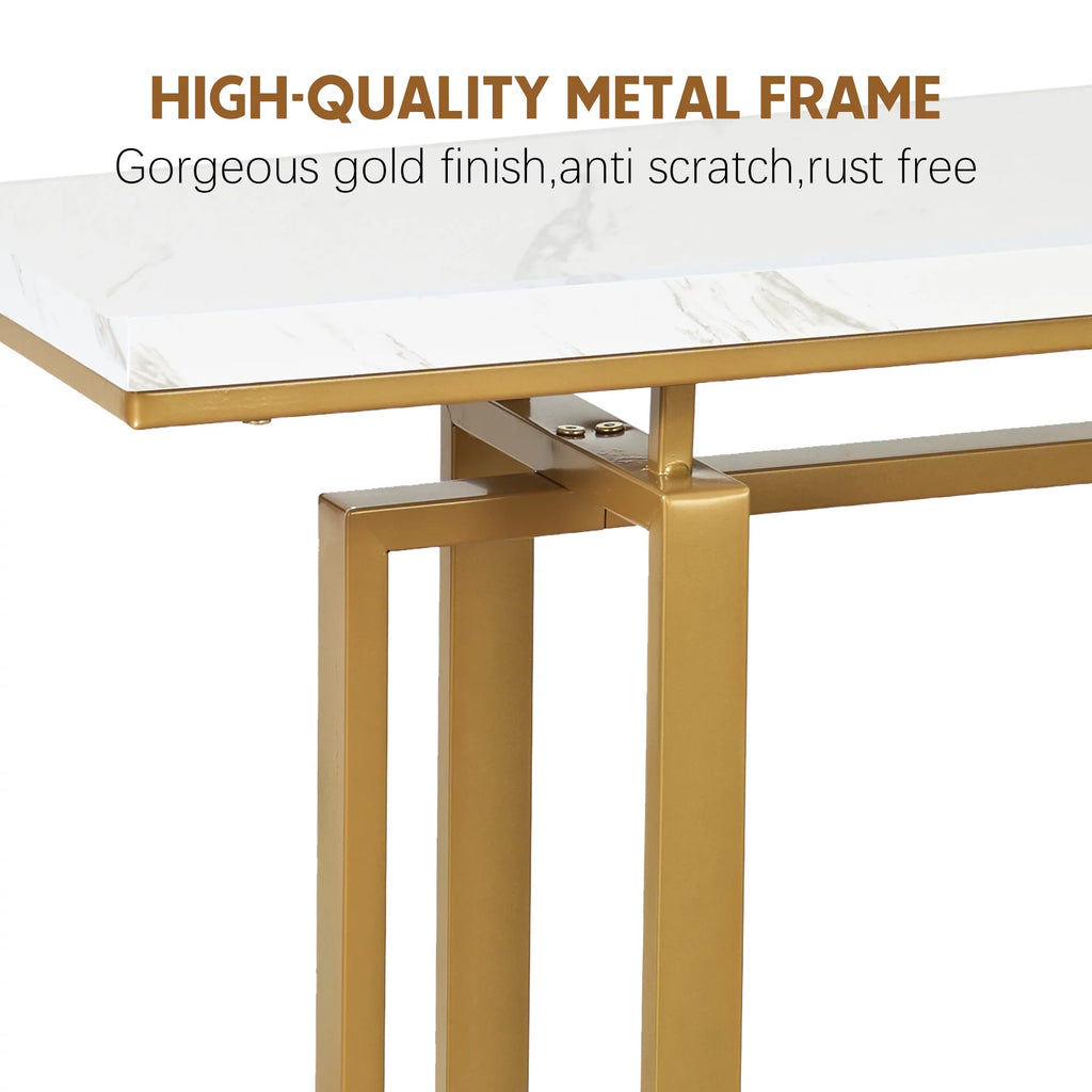 White Gold Square Side Table I1584