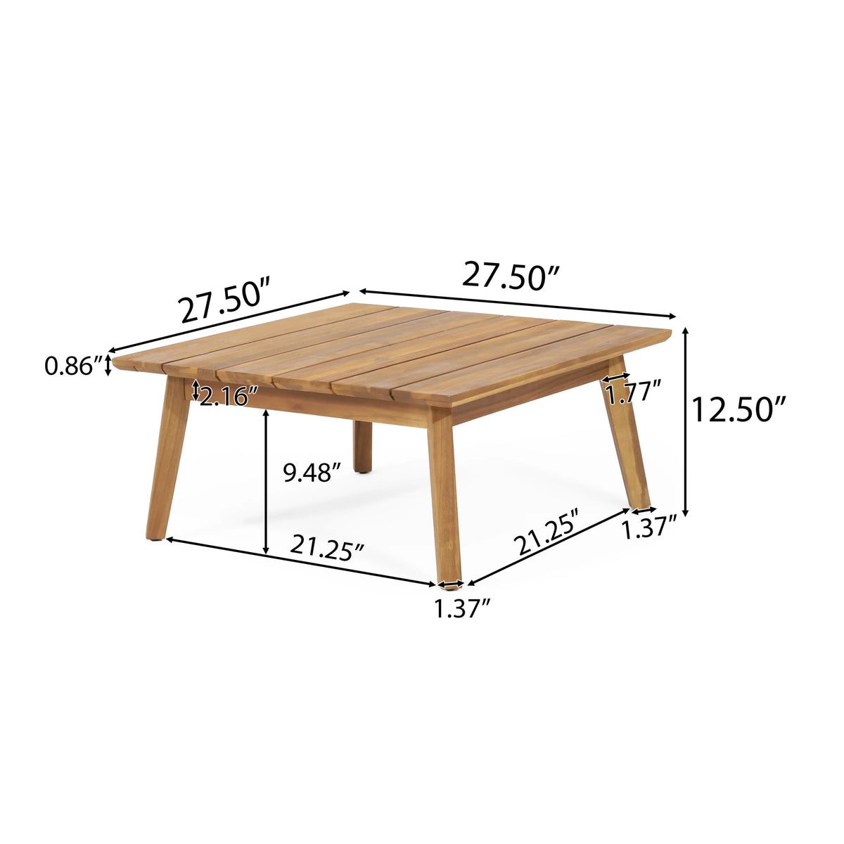Acacia Wood Outdoor Coffee Table H1765