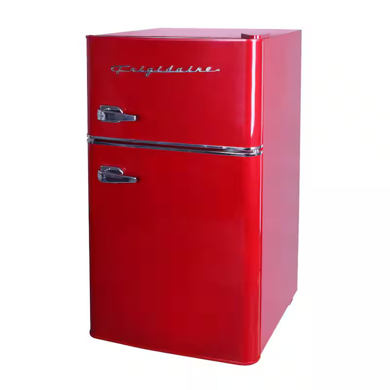 3.2 cu. ft. 2 Door Retro Mini Fridge in Red Q4936