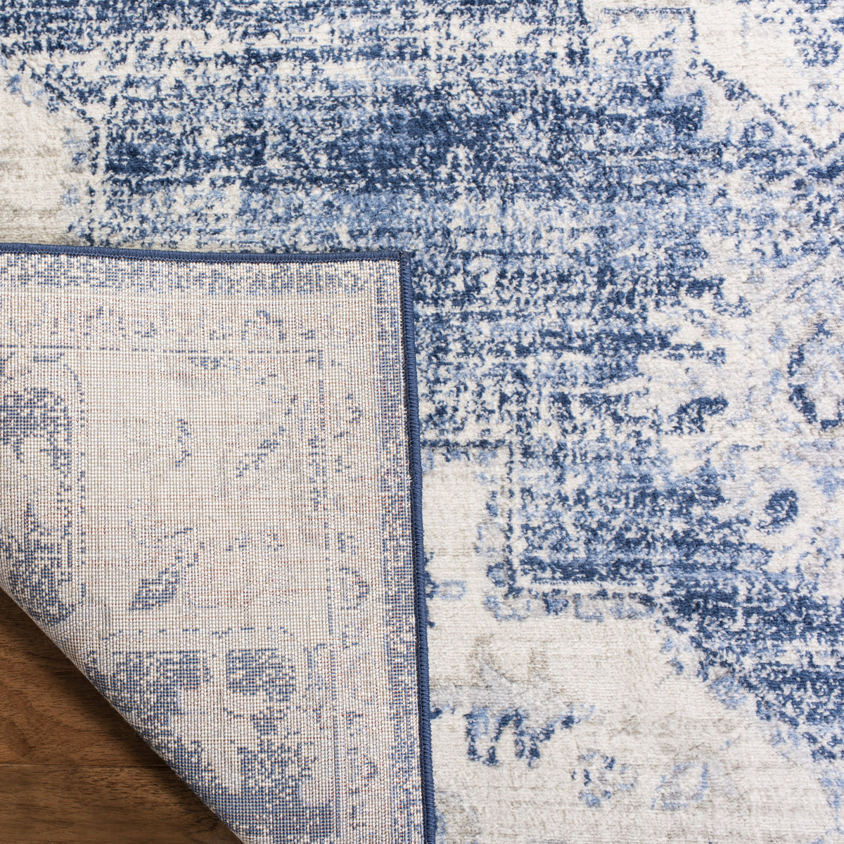 2' x 20' Floral Bordered Runner Rug S640583