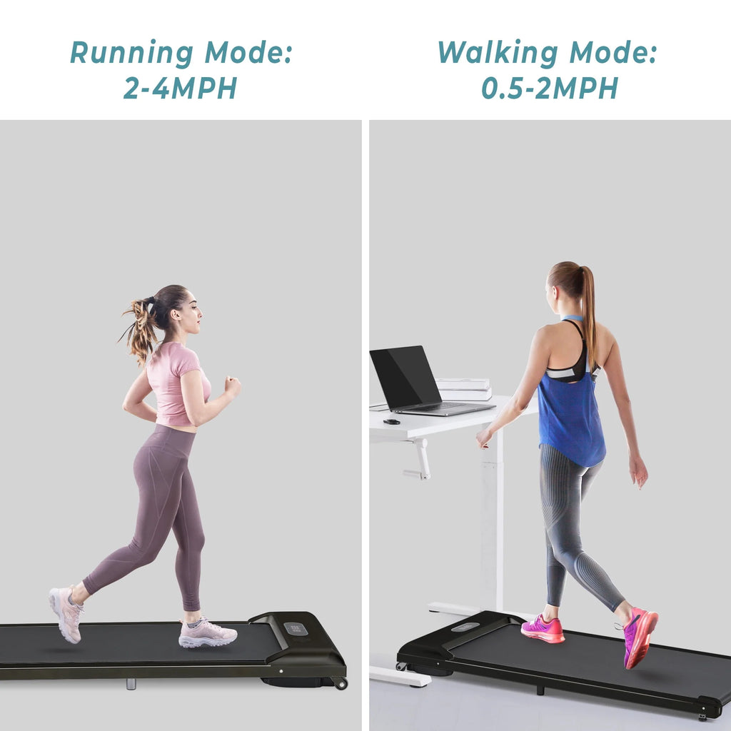 Electric Walking Pad Treadmill with 2 Modes Y8695