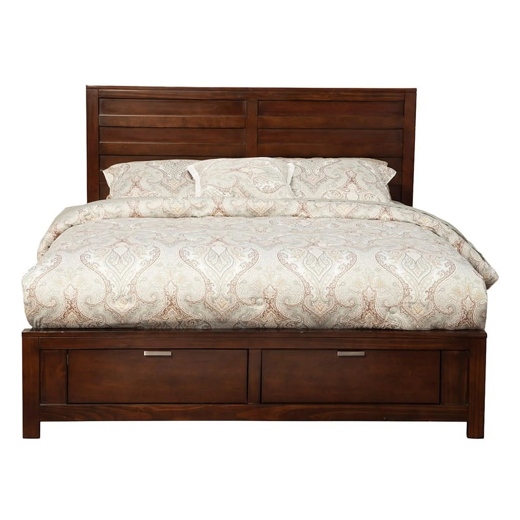 3 Piece Nightstand and California King Storage Bed Set L801