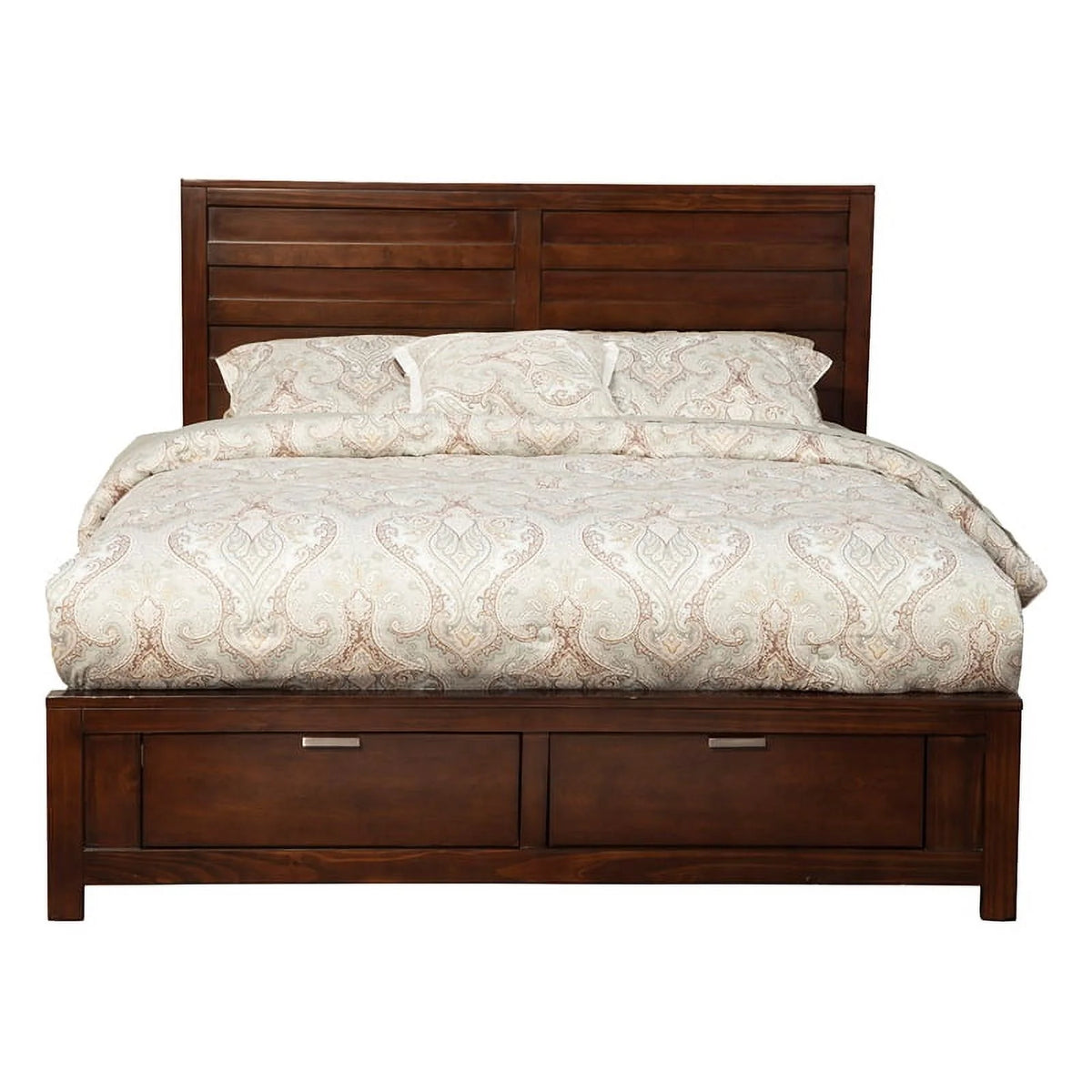 3 Piece Nightstand and California King Storage Bed Set L801
