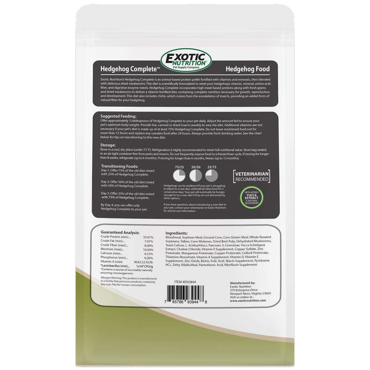 Complete Hedgehog Food A70119