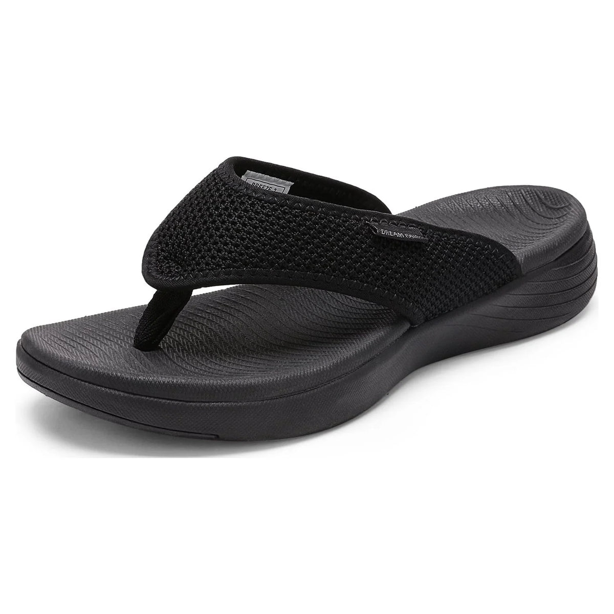 Black Flip Flops Thong Sandals F25462