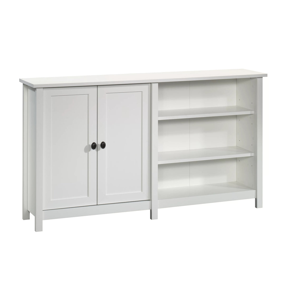Soft White Storage Console TV Stand N7679