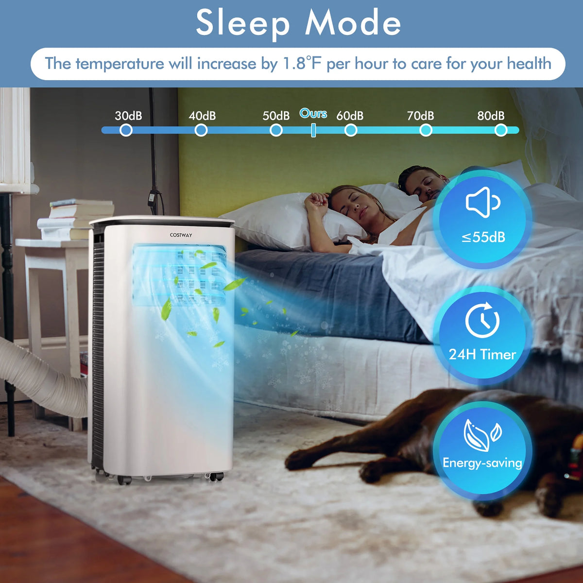 6500 BTU 3 in 1 Portable Air Conditioner S7758