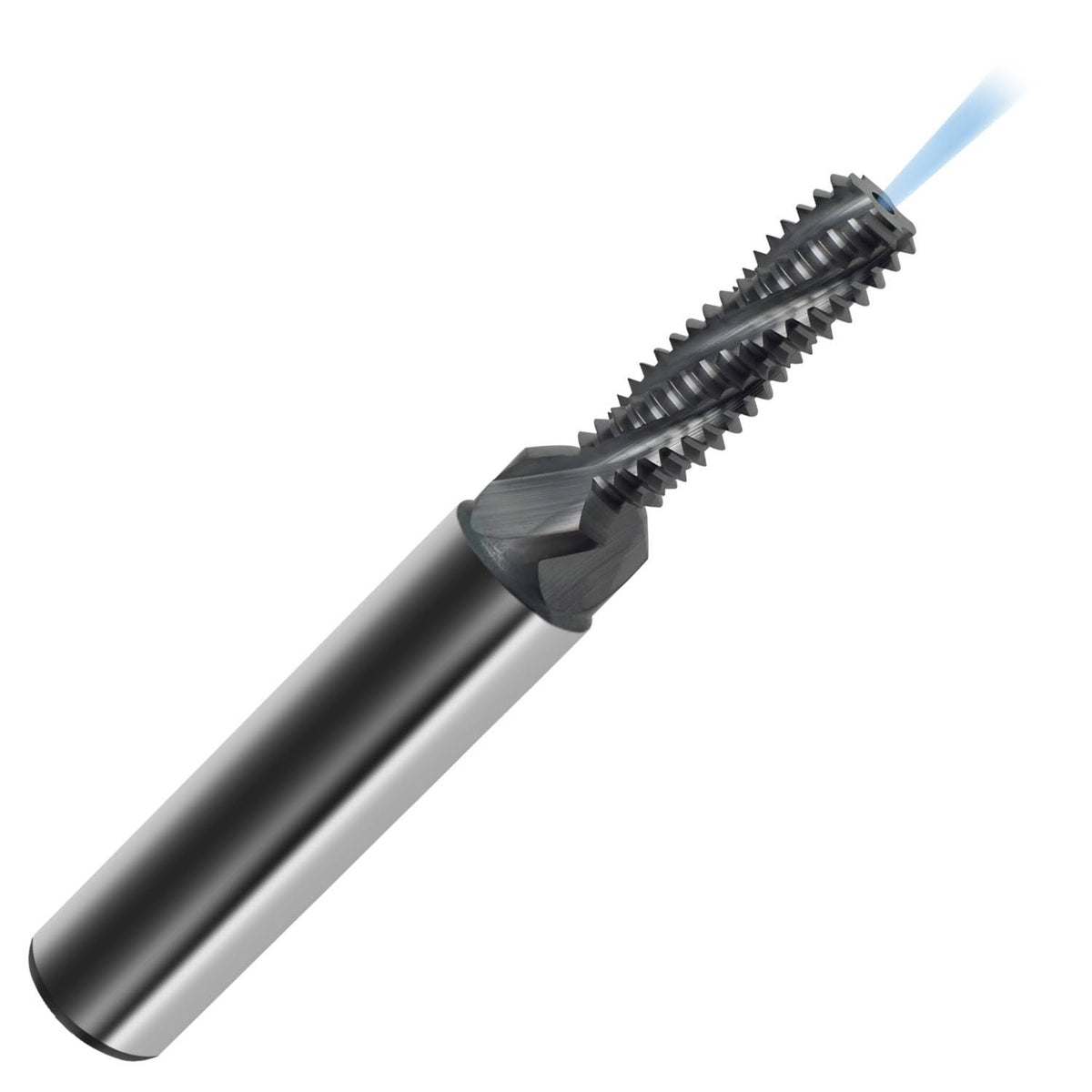 M12 x 1.50 Spiral Flute Carbide Thread Mill with Countersink I54784