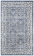 Navy Light Grey Geometric Area Rug E567