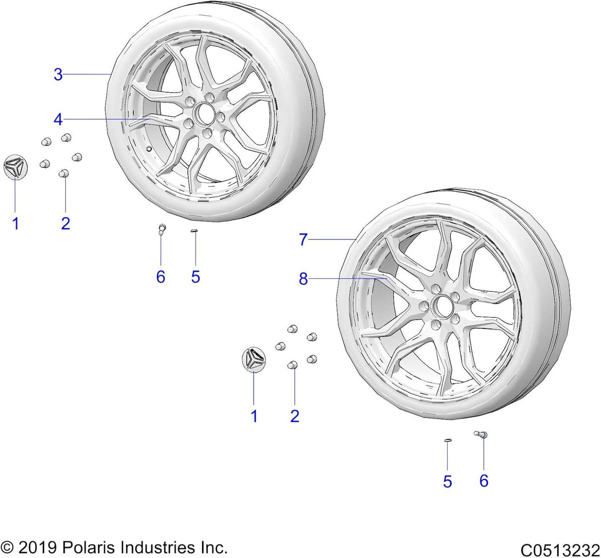 Rear Cast Wheel 20X9 G270