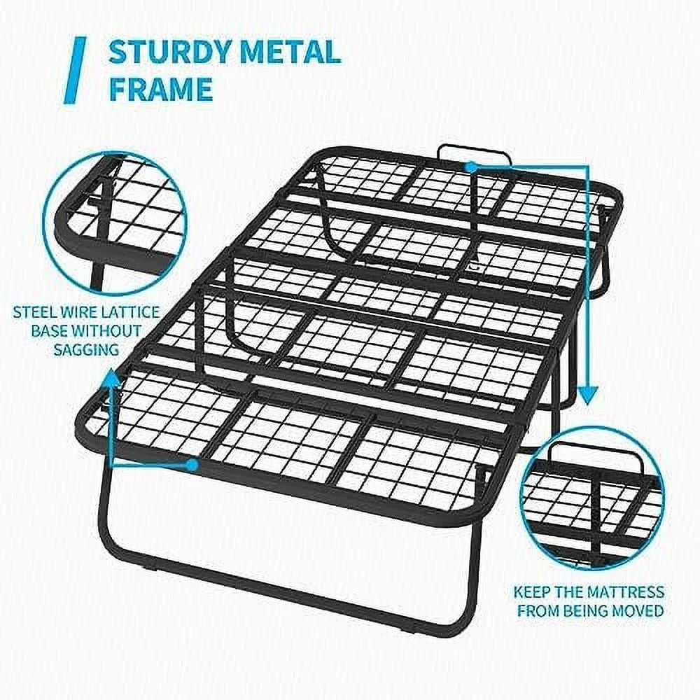 Folding Bed with 5 Inch Mattress Full Size Portable Bed D255696