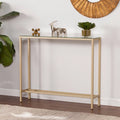 Gold Narrow Mirror Top Console Table N273250