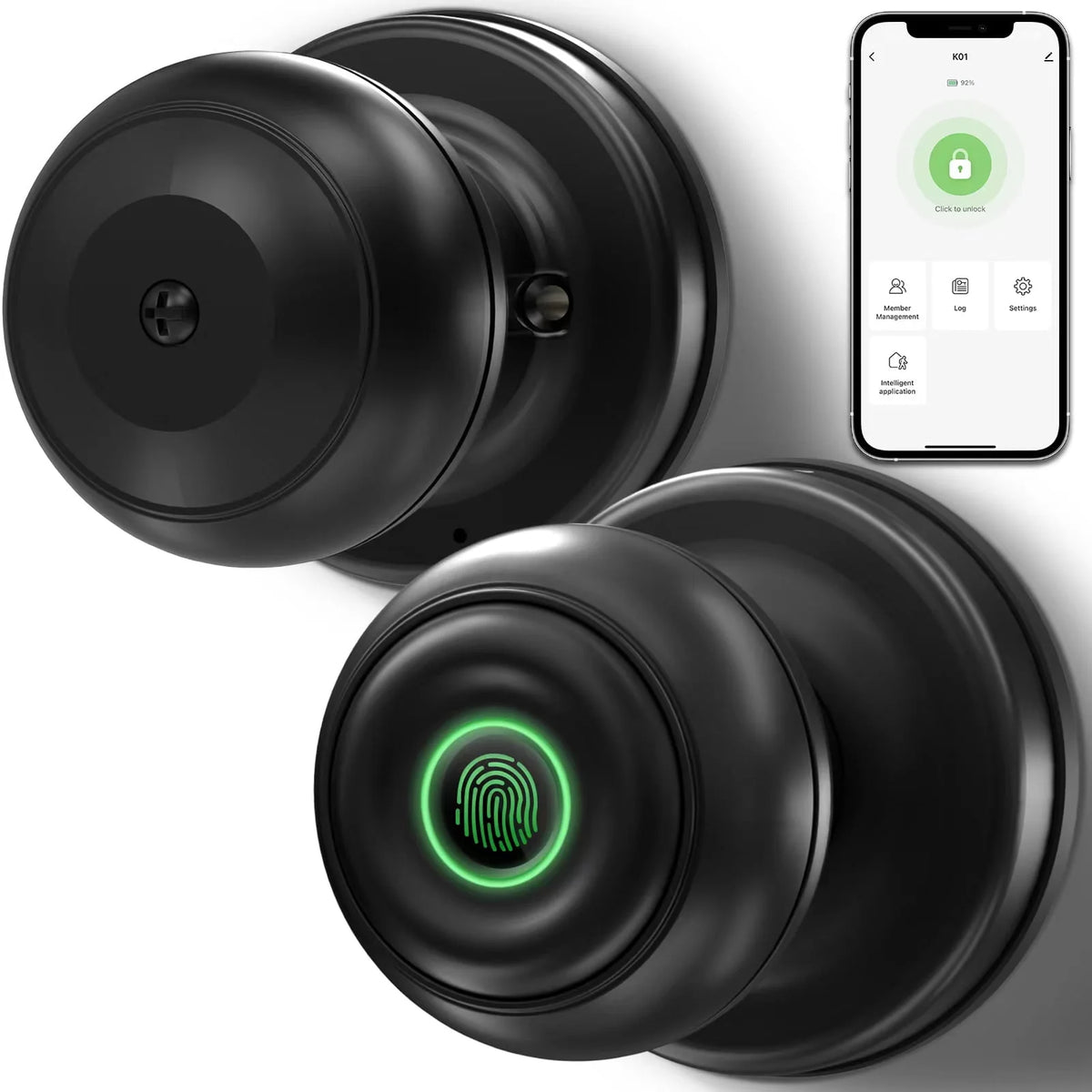 Smart Fingerprint Door Lock with App Control V823656