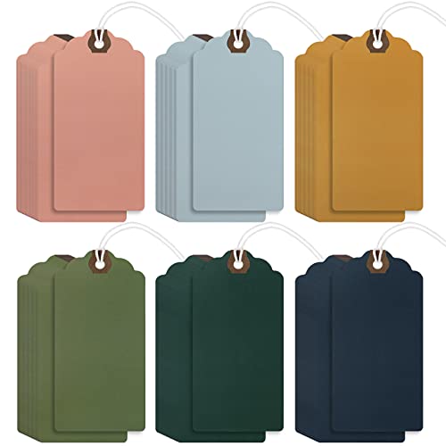 60 Pcs Large Paper Gift Tags with String R399