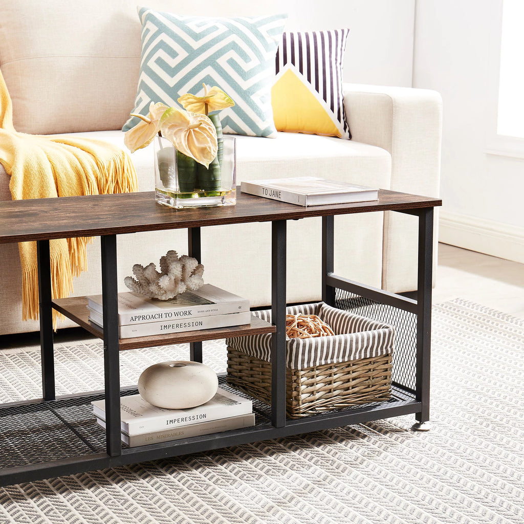 Black 3 Piece Coffee Table and End Table Set W654