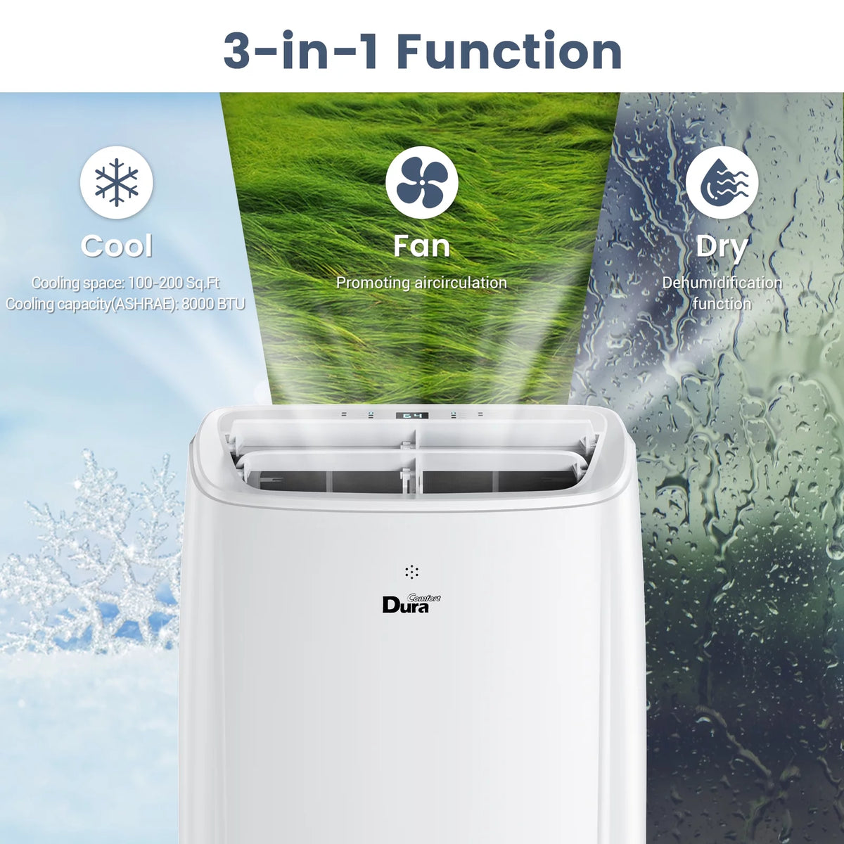 10200BTU Portable Air Conditioner with Remote Control N962477
