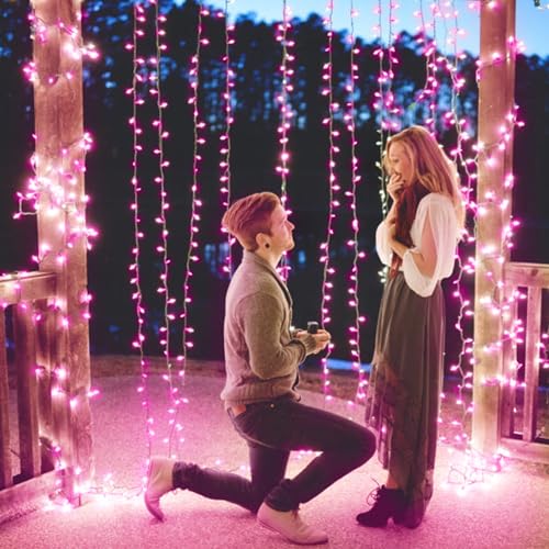 300 LED Curtain String Lights with Remote G198557