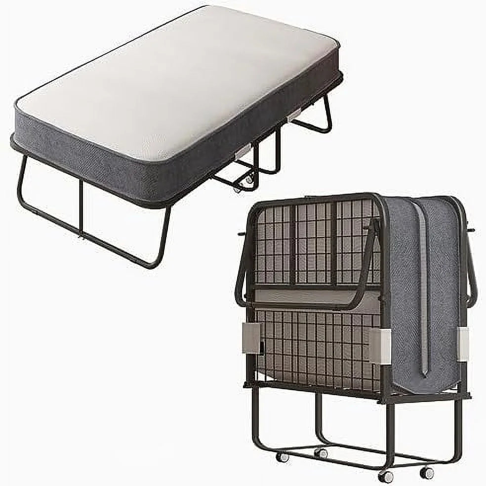 Folding Bed with 5 Inch Mattress Full Size Portable Bed D255696