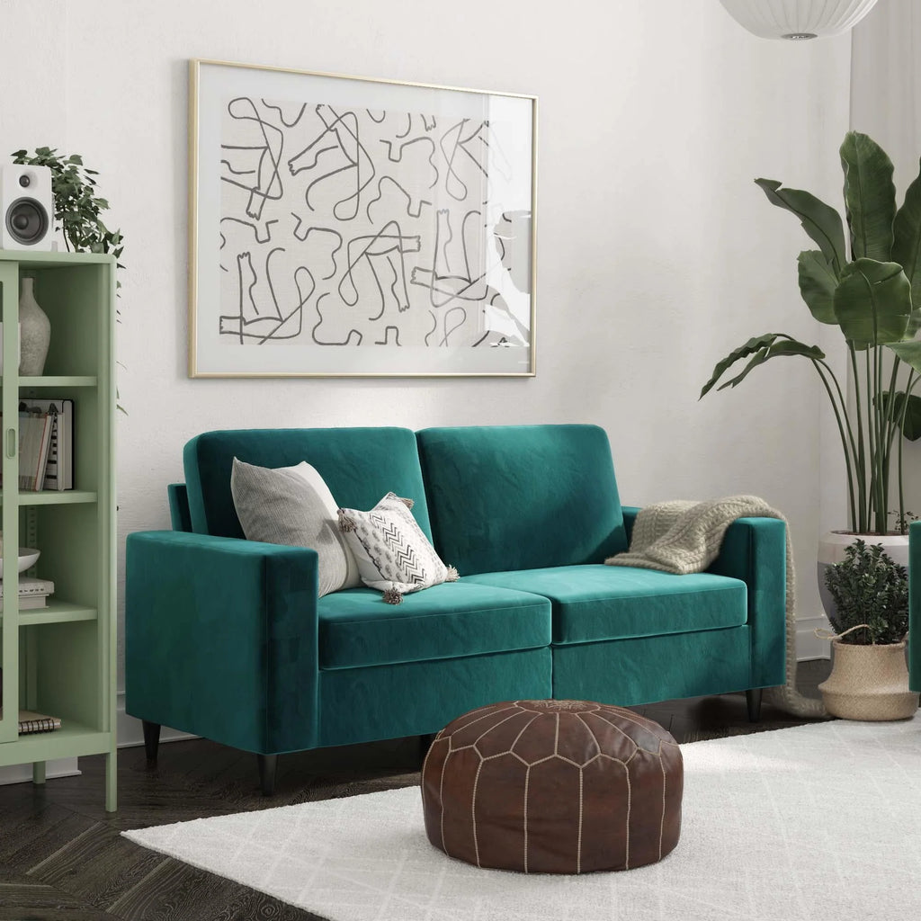 Gray Linen 3 Seater Sofa A5473