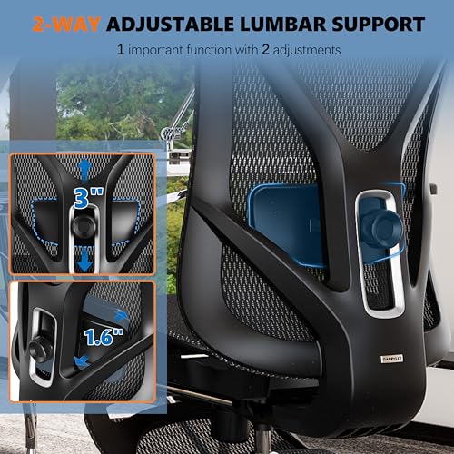 Ergonomic Office Chair with Lumbar Support, Headrest, Footrest T904339