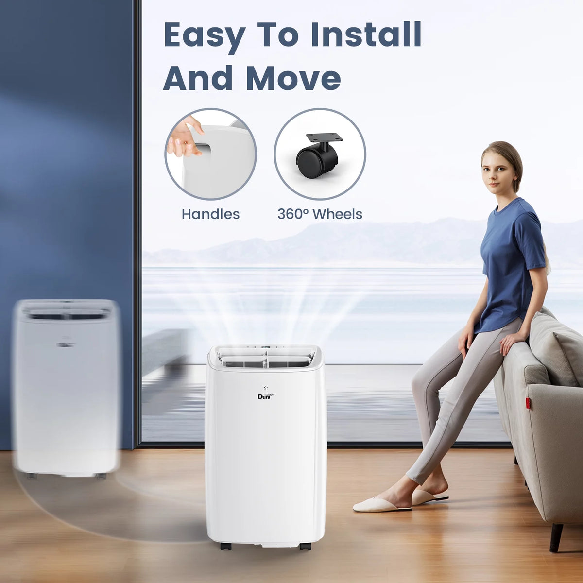 10200BTU Portable Air Conditioner with Remote Control N962477