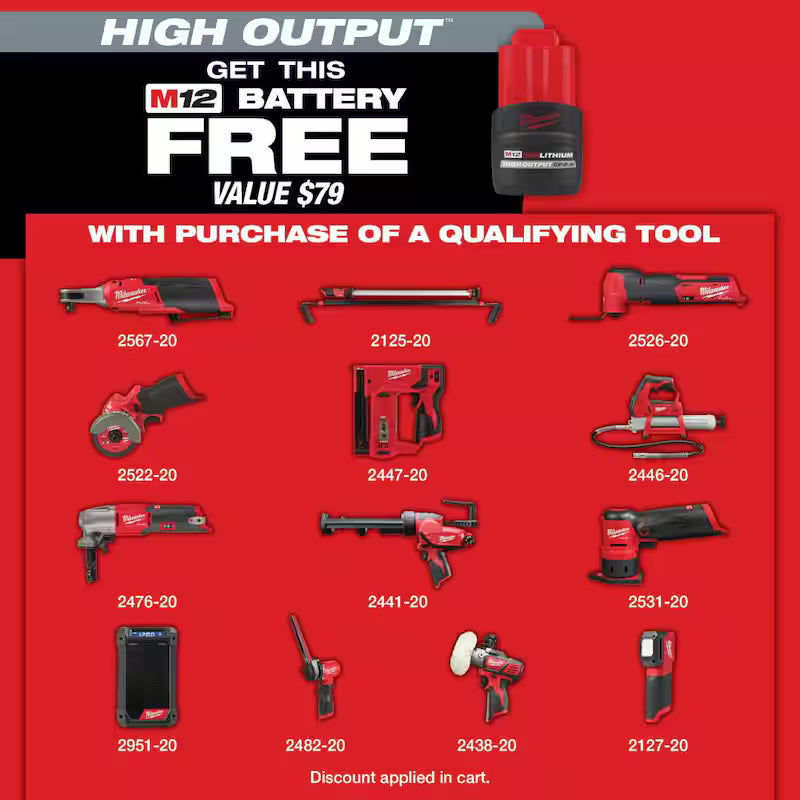 12-Volt Lithium-Ion Brushless Cordless 3/8 in. Ratchet R855358