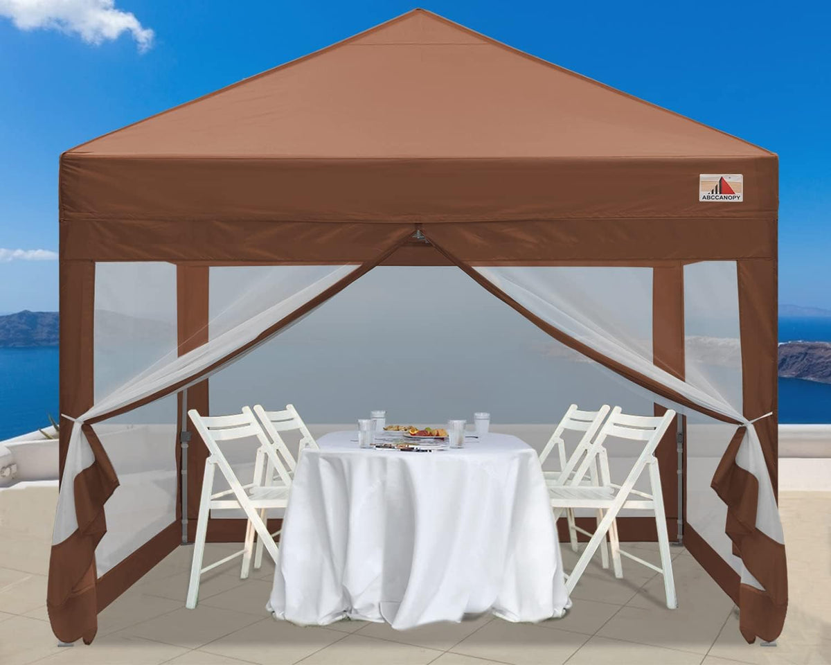 10x10 Pop Up Canopy Tent with Netting Walls G74672
