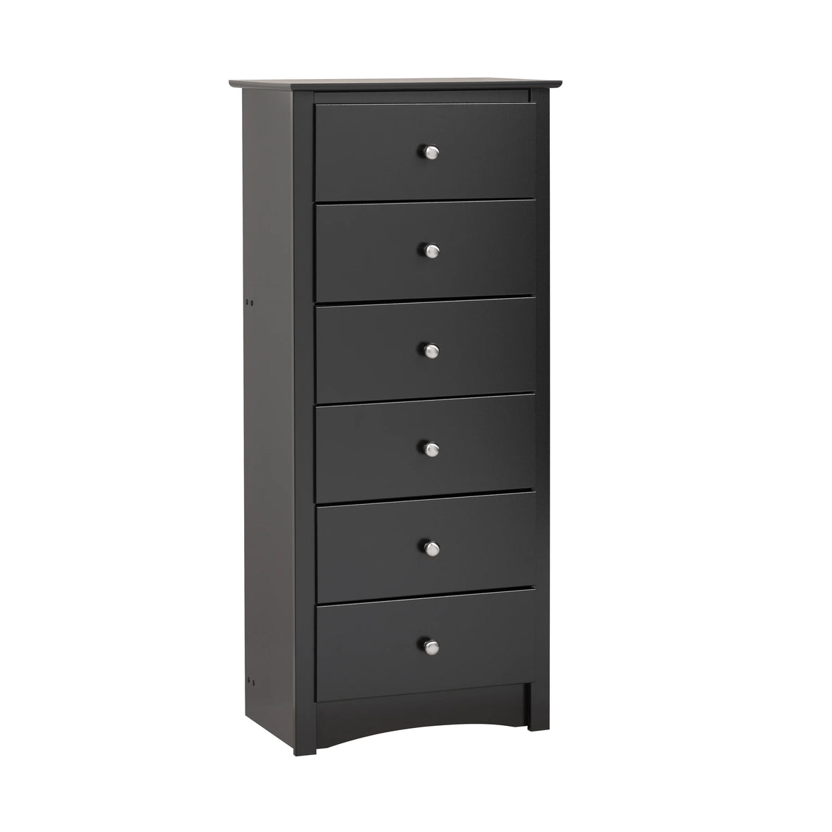 Black 6 Drawer Wooden Dresser T957224