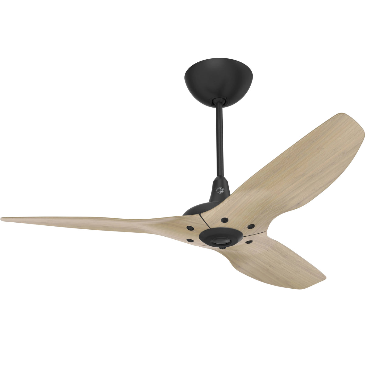52 Ceiling Fan with Natural Bamboo Blades and Black Finish V145