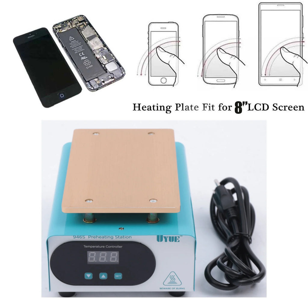 Mobile Phone LCD Screen Separator Hot Plate Heating Pad Repair Mat C87783