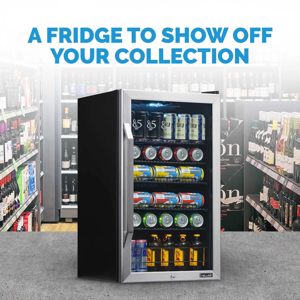 126 Can Stainless Steel Beverage Refrigerator W467