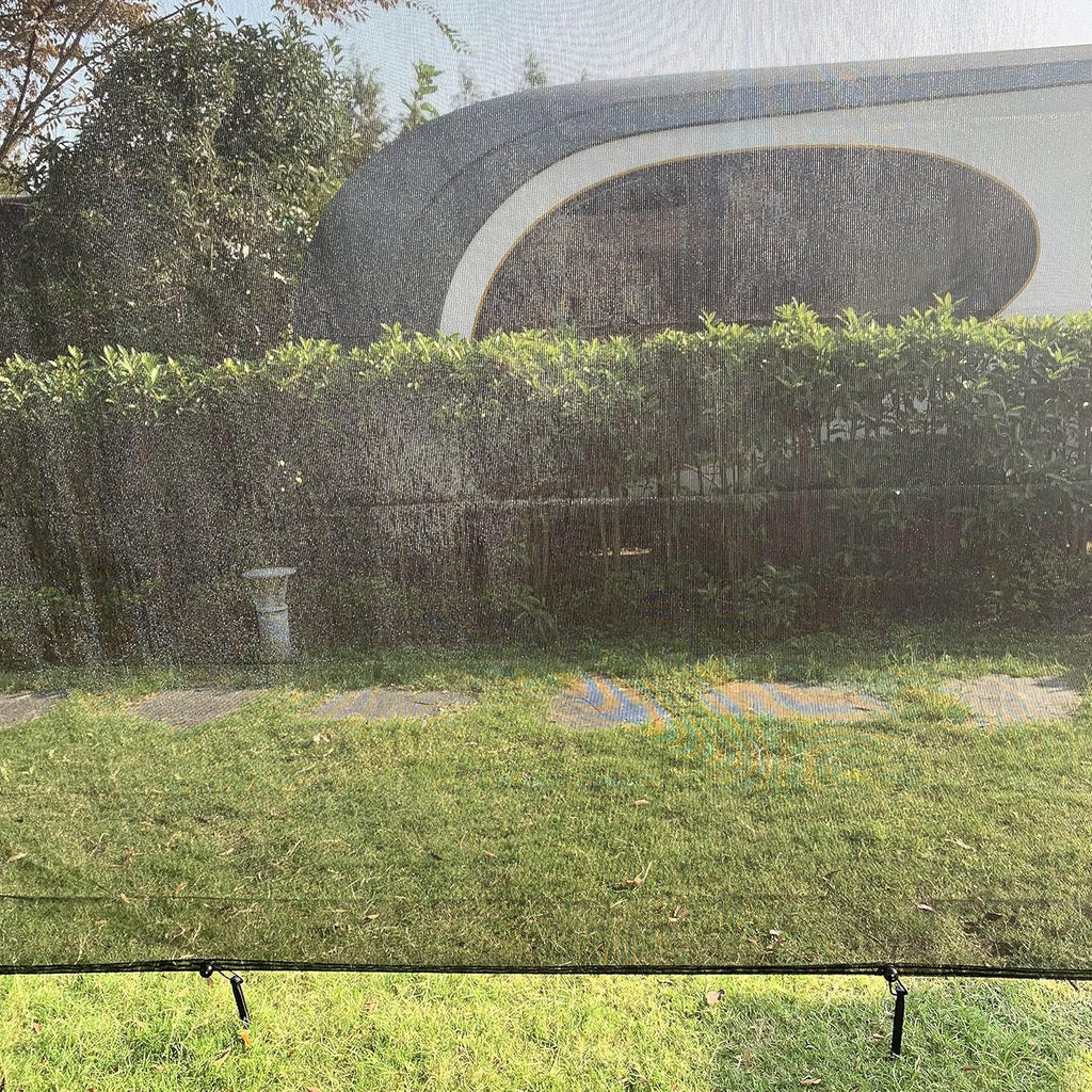 9' X 15' Black Mesh Sun Shade Screen Z5515