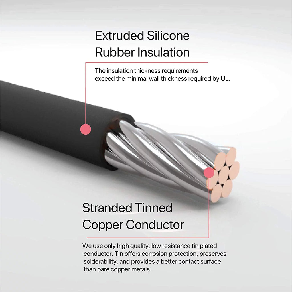 16 Gauge Black Silicone Wire 50 Ft J390573