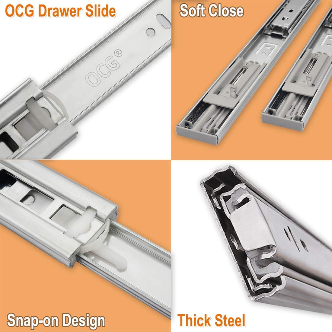 18 Inch Full Extension Ball Bearing Drawer Slides B95695