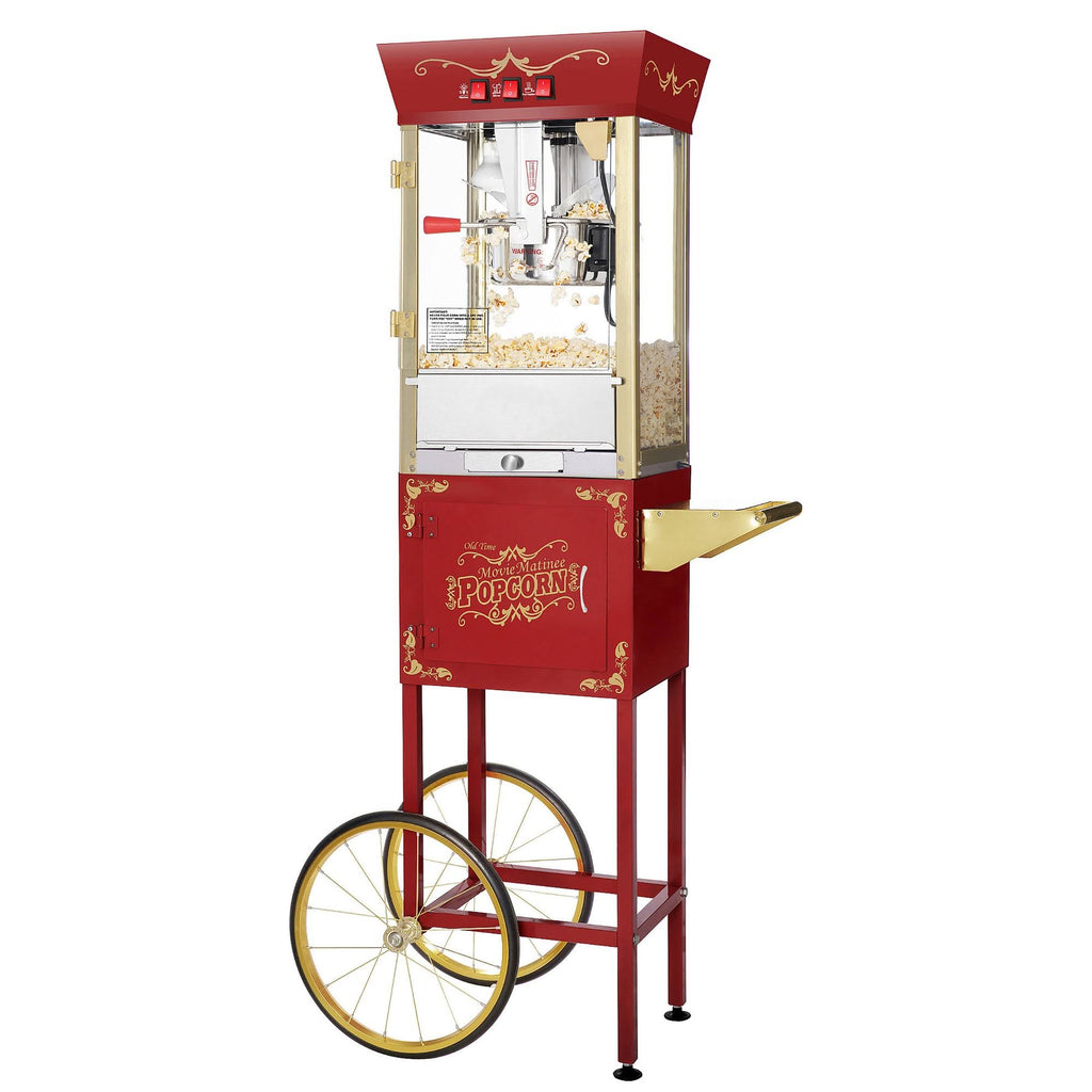 Red 1-Cup Oil Popcorn Maker Cart L423514