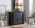 Mahogany Bar Cabinet with Stem Glass Placement E7124