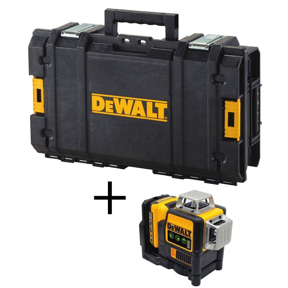12-Volt Max Lithium-Ion Cordless 3-Beam 360-Degree Green Laser Level I689460