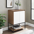 White English Oak 2-Door Accent Cabinet O472