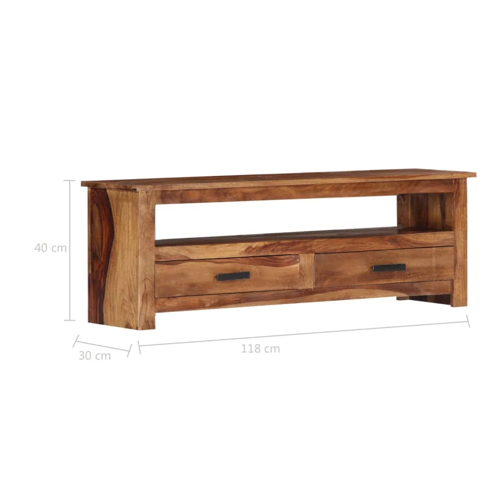 Solid Sheesham Wood TV Cabinet Z74871