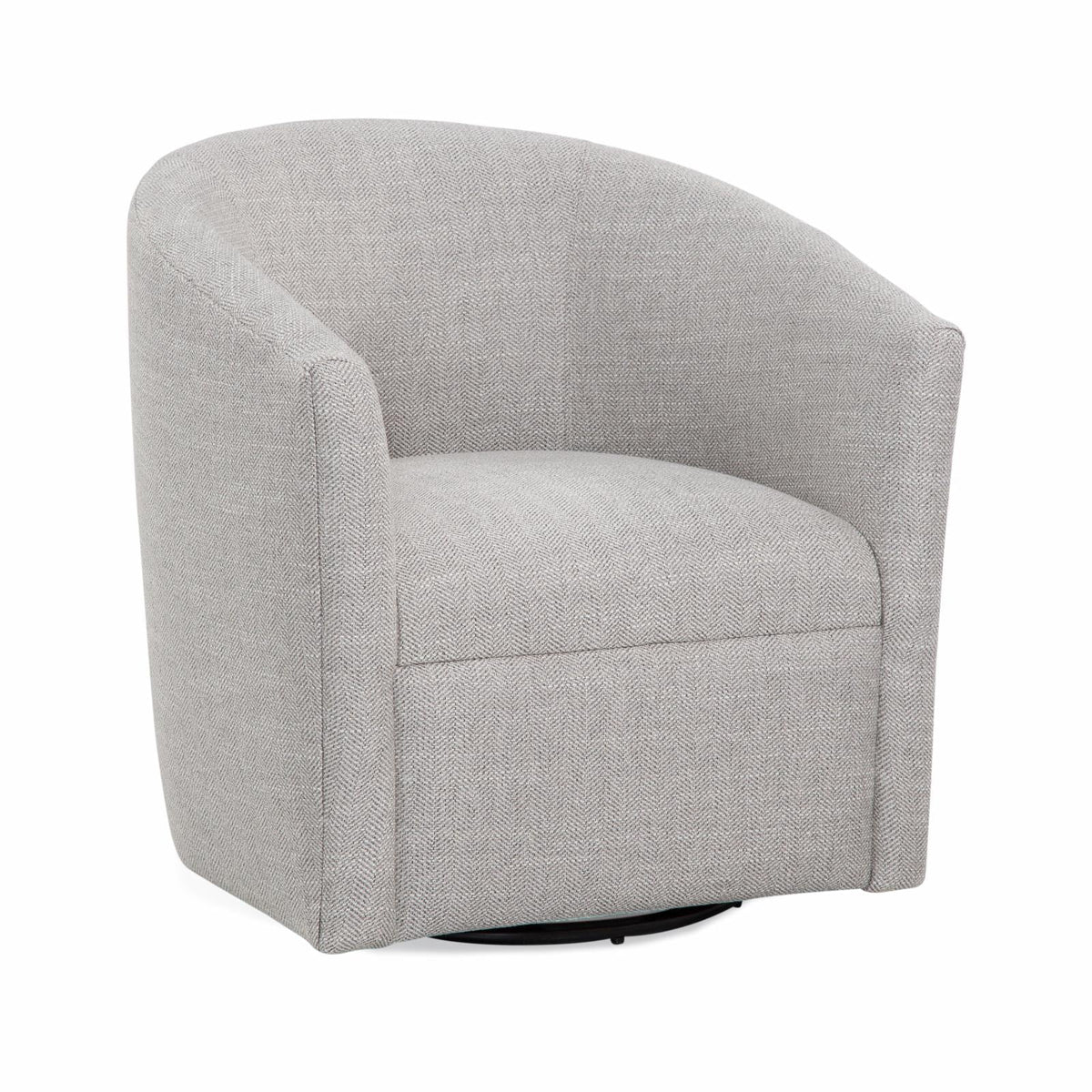 Indigo Blue Polyester Fabric Swivel Accent Chair W636