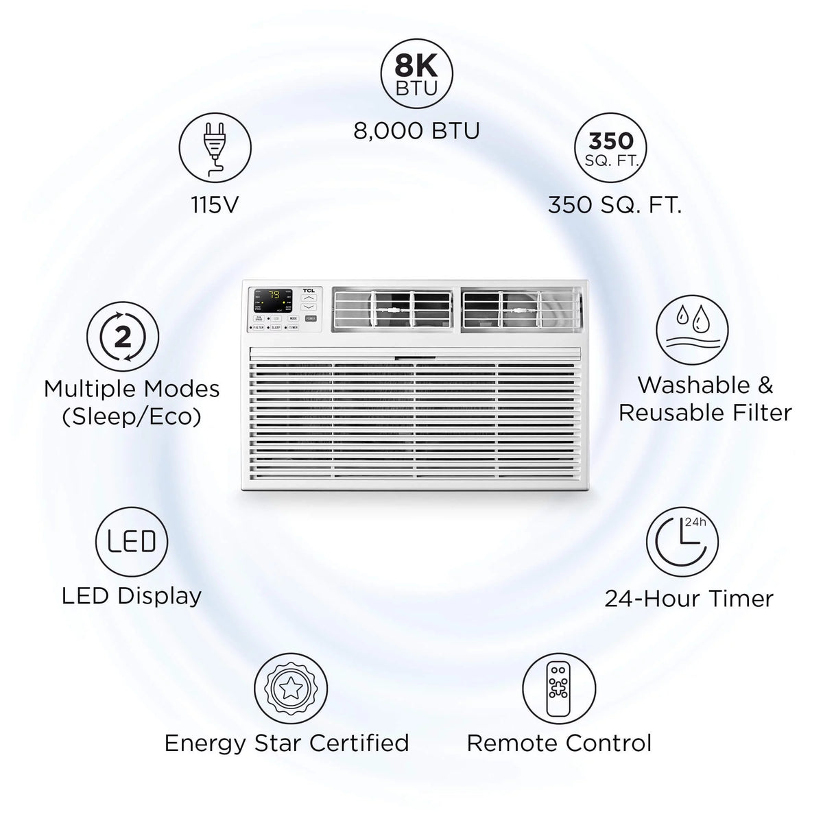 8,000 BTU Through-The-Wall Air Conditioner G247131