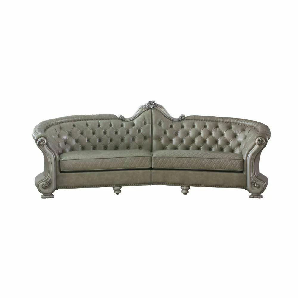 Wood Carving 2pc Sofa Set Q21244
