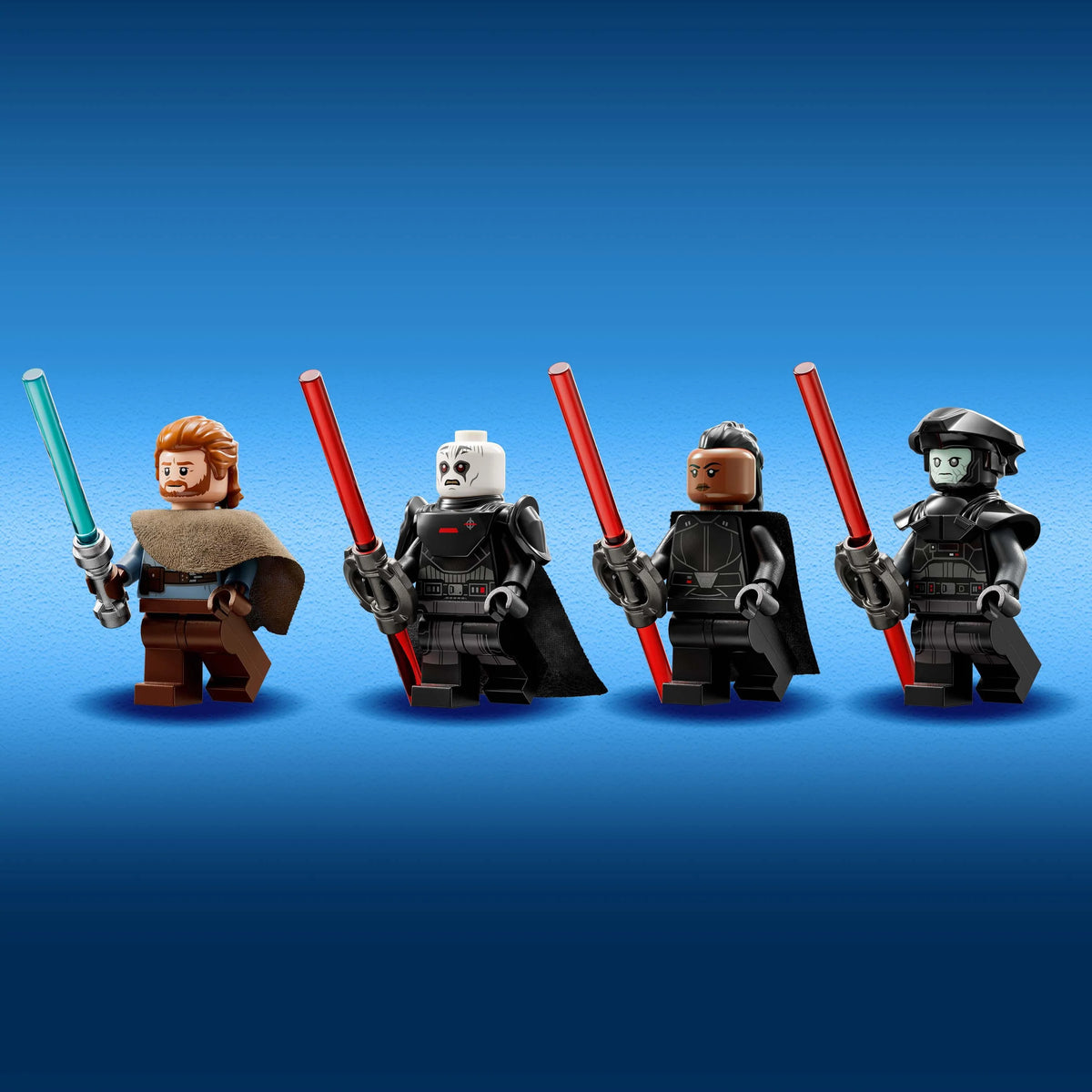 Buildable Toy Starship with Minifigure and Lightsabers L37218