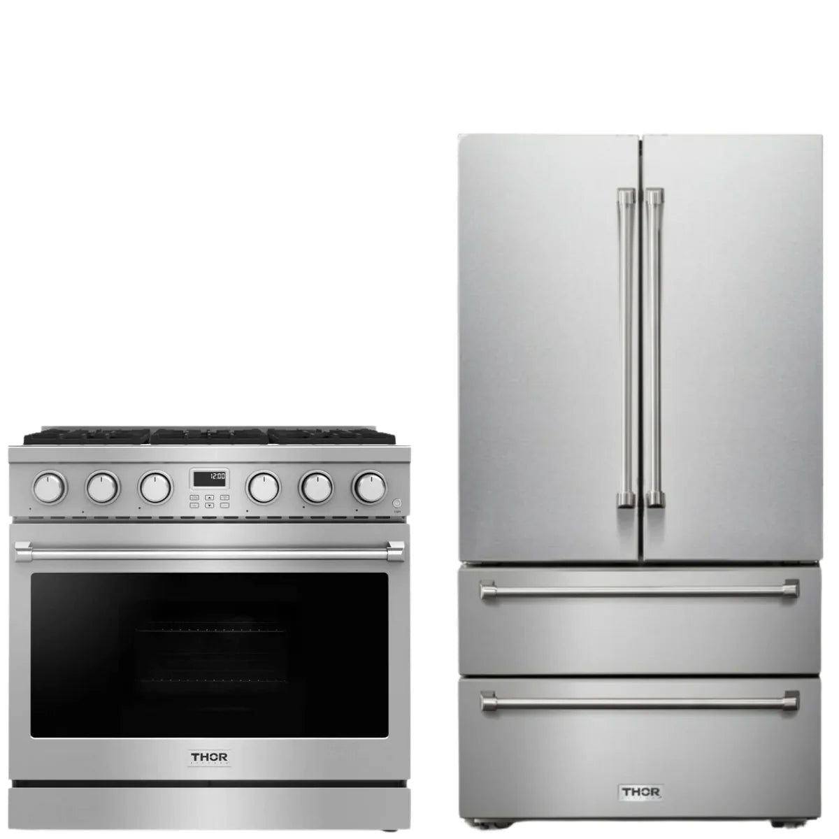 36 Gas Range and Refrigerator X1835