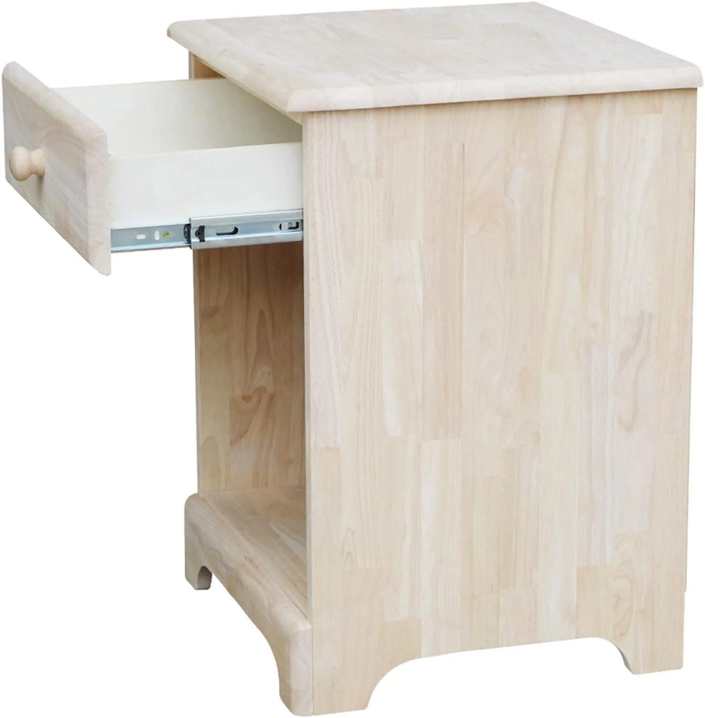Night Stand with One Drawer Unfinished A94206