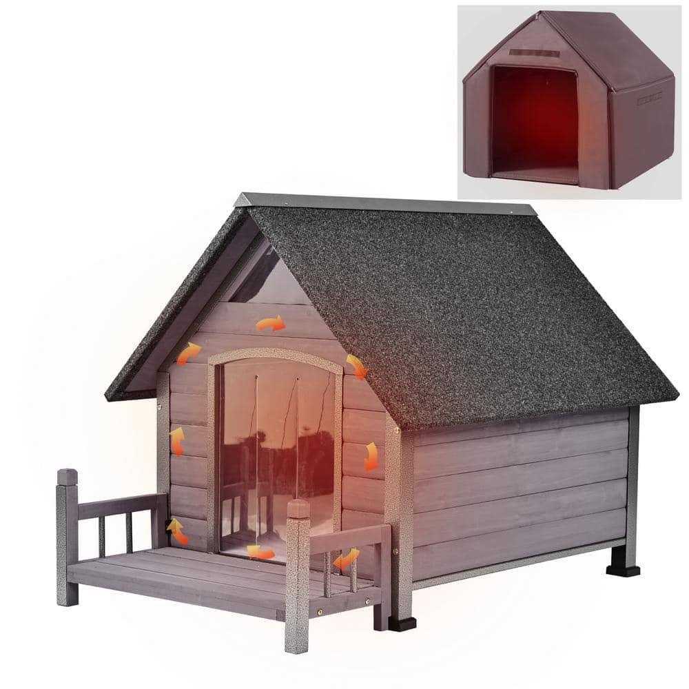 Insulated Large Dog House with Liner V992142