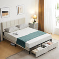 Full Size Platform Bed Frame with 2 Drawers G946