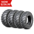 25x8-12 Front & 25x10-12 Rear All Terrain Tires Set of 4 J501