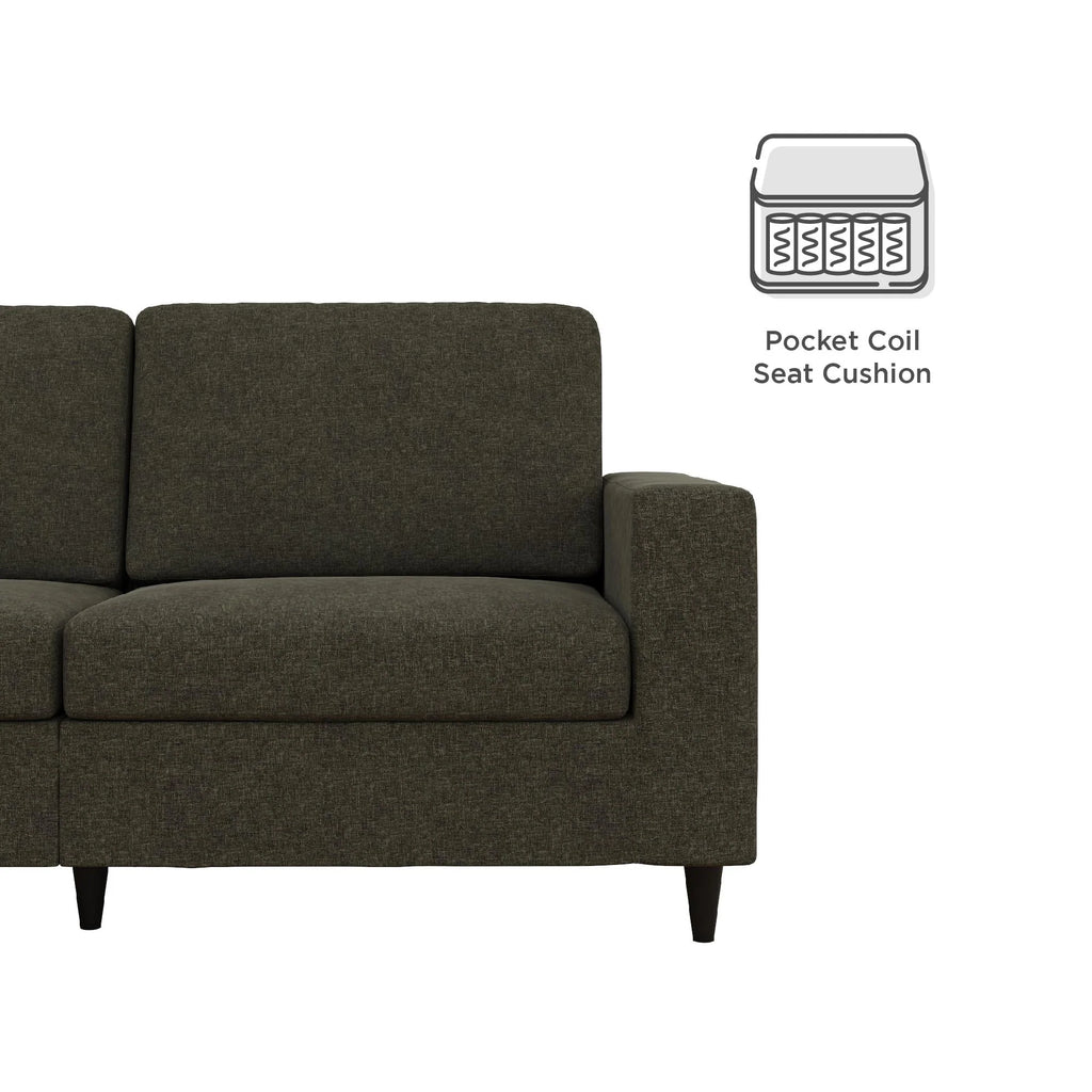 Gray Linen 3 Seater Sofa A5473