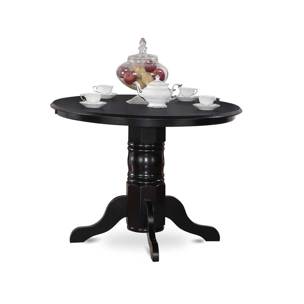 3-piece Dining Set with Wood Seat in Black Z6369